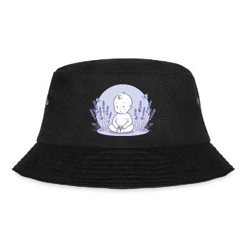 Baby in lavender - Bucket Hat - black - Front - Lela (165cm)