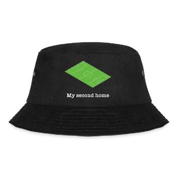 Fußball Platz grün lustiger Spruch - Bucket Hat - Schwarz - Vorne - Lela (165cm)