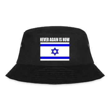 Never again is now - Bucket Hat - Schwarz - Vorne - Lela (165cm)