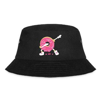 Lustiger Donut - Bucket Hat - Schwarz - Vorne - Lela (165cm)