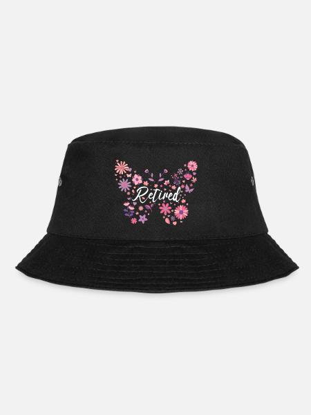 Papillon Jeune Retraitée Femme Retraite - Bob - noir