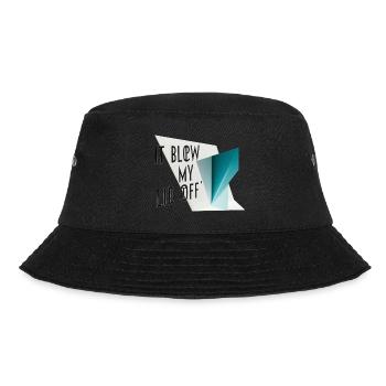 es hat mir den Deckel weggeblasen - Bucket Hat - Schwarz - Vorne - Lela (165cm)