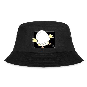 Bird Korean - Japanese Style 01 - Bucket Hat - black - Front - Lela (165cm)