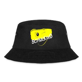 Schulkind 2025 Relaxed Fit Unisex Organic - Bucket Hat - Schwarz - Vorne - Lela (165cm)