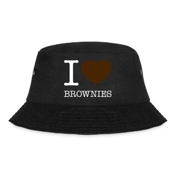 I LOVE BROWNIES - Bucket Hat - black - Front - Lela (165cm)