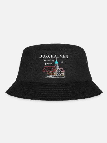 Wasserburg am Bodensee, Durchatmen, Deutschland - Bucket Hat - Schwarz