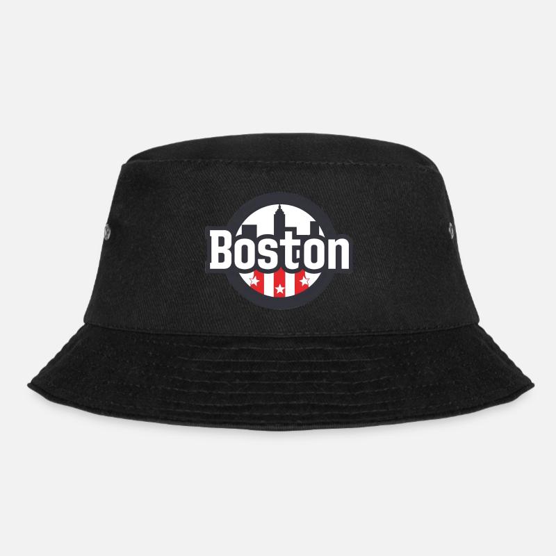 Boston USA Geschenk - Bucket Hat - Schwarz