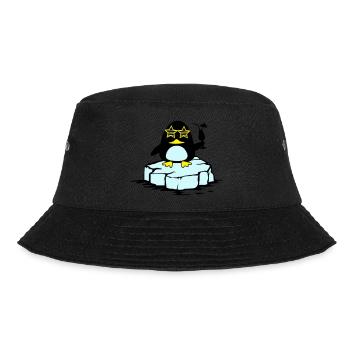 Beach Penguin Floe - Bucket Hat - black - Front - Lela (165cm)