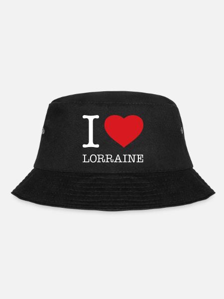 I LOVE LORRAINE Lothringen - Bucket Hat - Schwarz