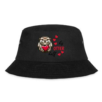 Otter half liebe geschenk - Bucket Hat - Schwarz - Vorne - Lela (165cm)