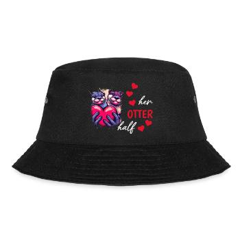 Otter half liebe geschenk - Bucket Hat - Schwarz - Vorne - Lela (165cm)