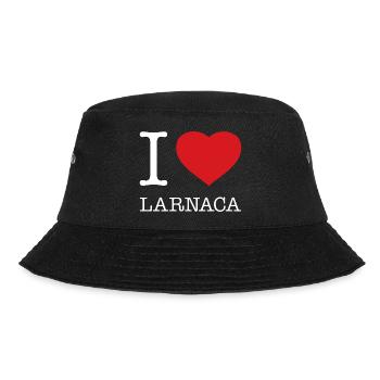 I LOVE LARNACA - Bucket Hat - black - Front - Lela (165cm)