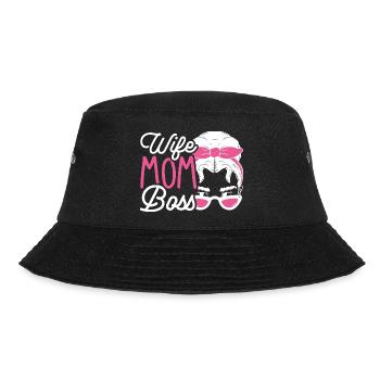 Muttertag Beste Mama Wife Geschenk Lieblingsmama - Bucket Hat - Schwarz - Vorne - Lela (165cm)