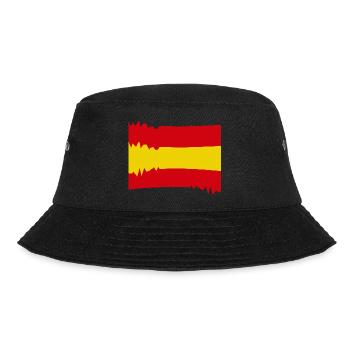 Spanische Flagge verschwommer look - Bucket Hat - Schwarz - Vorne - Lela (165cm)