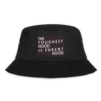Parenthood – The toughest hood - Bucket Hat - black - Front - Lela (165cm)