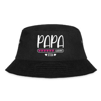 Papa 2026 loading - Bucket Hat - Schwarz - Vorne - Lela (165cm)