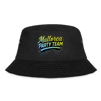 Mallorca Party Team Bunt - Bucket Hat - Schwarz - Vorne - Lela (165cm)
