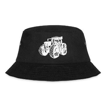 930 Illustration - Bucket Hat - Schwarz - Vorne - Lela (165cm)