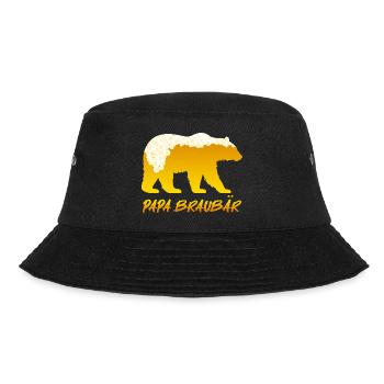 Bald PAPA BRAUBÄR Vater BRAUBÄR Vaterschaft Lustig - Bucket Hat - Schwarz - Vorne - Lela (165cm)