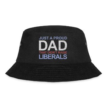 Nur ein stolzer Vater, der keine Liberalen großgez - Bucket Hat - Schwarz - Vorne - Lela (165cm)