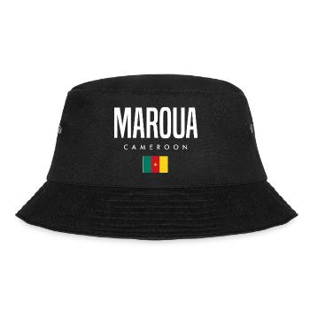 Maroua Kamerun Kameruner - Bucket Hat - Schwarz - Vorne - Lela (165cm)