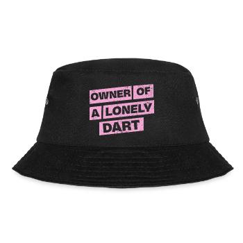 Darts Shirt Hoodie Owner of a lonely Dart - Bucket Hat - black - Front - Lela (165cm)