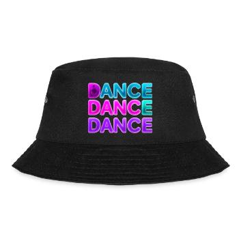 DANCE DANCE DANCE – Neon 80s mit Boxen - Bucket Hat - Schwarz - Vorne - Lela (165cm)