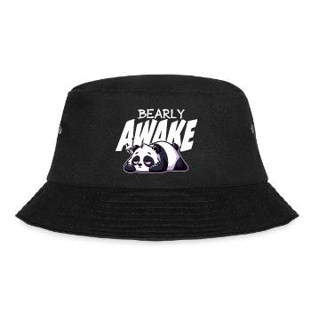Früh erwachen Panda Illustration - Bucket Hat - Schwarz - Vorne - Lela (165cm)