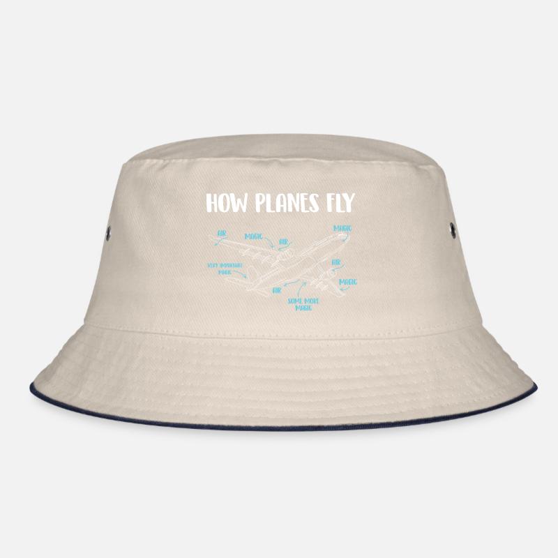 How Planes Fly Bold Aviation Engineer Humor Bucket Hat