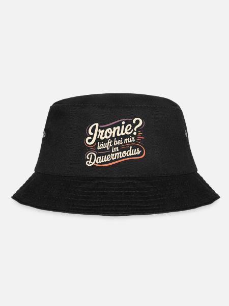 Irony? Runs in continuous mode for me - Bucket Hat - black