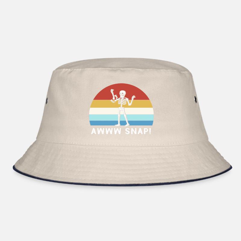 Knochenbruch Halloween Skelett Knochen Armbruch Bucket Hat