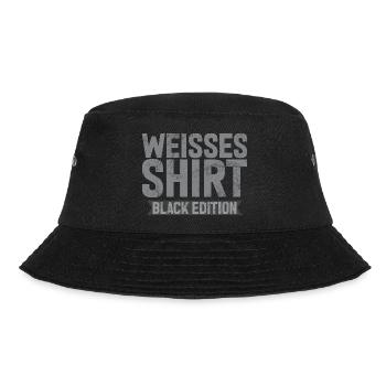 White Shirt Black Edition Funny Saying - Bucket Hat - black - Front - Lela (165cm)