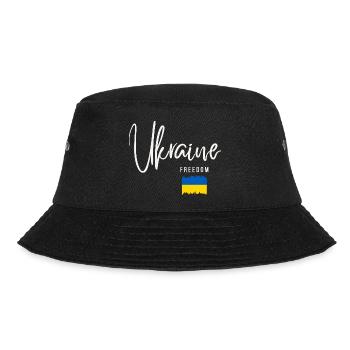 Ukrainische Wurzeln, ich liebe die Ukraine - Bucket Hat - Schwarz - Vorne - Lela (165cm)
