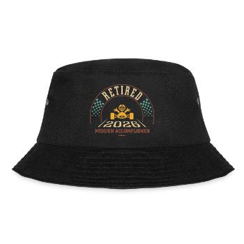 Im Ruhestand 2026 – Mission erfüllt (Ruhestand / 4C) - Bucket Hat - Schwarz - Vorne - Lela (165cm)