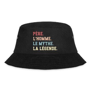 Father Man The Myth La Le'gende Father's Day - Bob - noir - Devant - Lela (165cm)