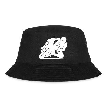 Silhouette minimaliste de moto de course - Bob - noir - Devant - Lela (165cm)