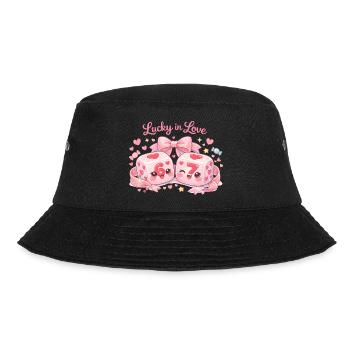 Valentinstag Würfel 67 Six Seven Meme Lustig - Bucket Hat - Schwarz - Vorne - Lela (165cm)