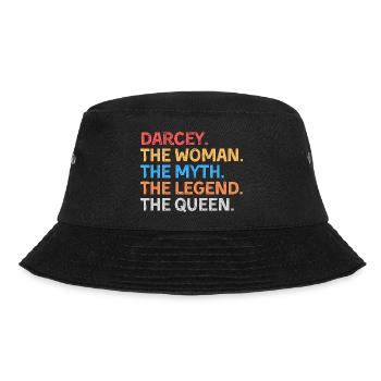 Darcey The Woman The Myth The Legend The Queen - Bucket Hat - black - Front - Lela (165cm)