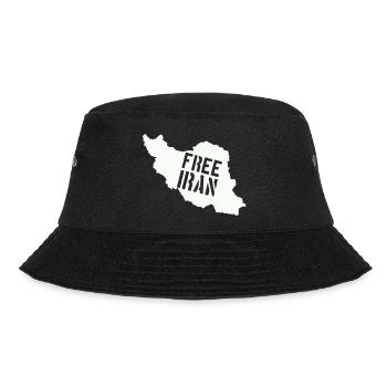 Iran Freiheit Free Iran - Bucket Hat - Schwarz - Vorne - Lela (165cm)