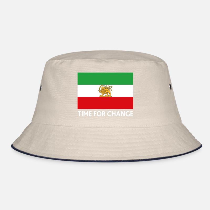 Time for Change Iran Flag Bucket Hat