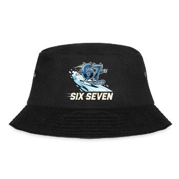 67 Meme Snowboard Winter Sports - Bucket Hat - black - Front - Lela (165cm)