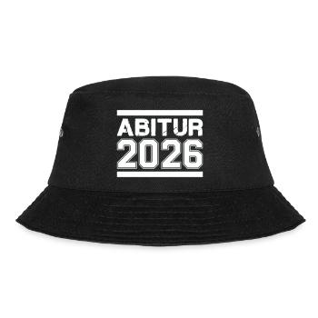 Abitur 2026  - Bucket Hat - Schwarz - Vorne - Lela (165cm)