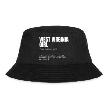 West Virginia Girl Pride - Bucket Hat - black - Front - Lela (165cm)