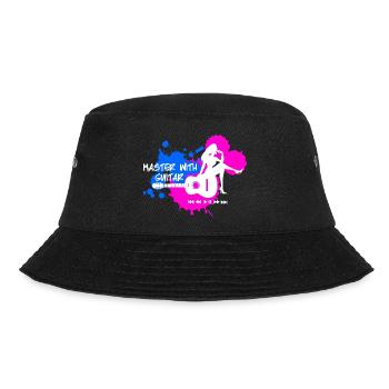 Master with guitar - Blue Pink White - Bucket Hat - black - Front - Lela (165cm)