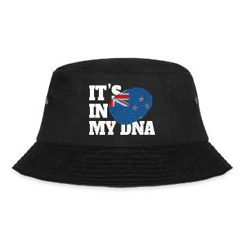 It's In My DNA New Zealand - Bucket Hat - black - Front - Lela (165cm)