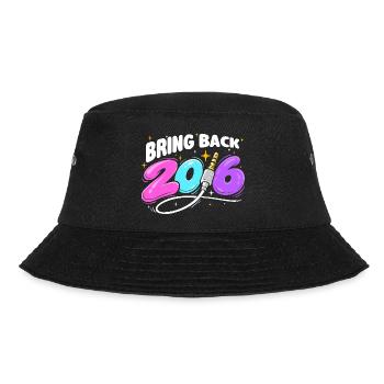 Bring Back 2016 Nostalgia Y2K Vibes - Bucket Hat - black - Front - Lela (165cm)