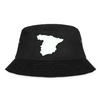 Spain Maps Silhouette Design - Bucket Hat - black - Front - Lela (165cm)