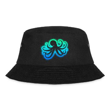 Octopus Kids Men's Boys Octopus - Bucket Hat - black - Front - Lela (165cm)