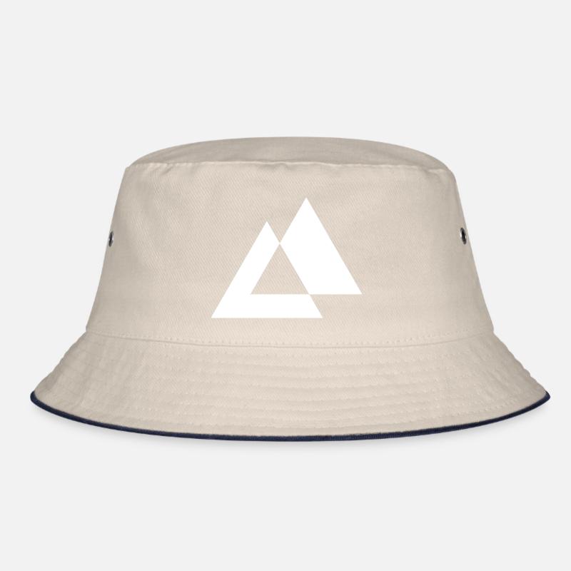 Geometric Triangles design Bucket Hat