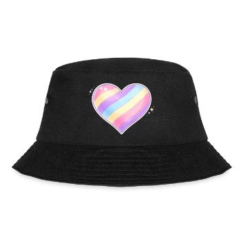 Ello_Heart - Bucket Hat - Schwarz - Vorne - Lela (165cm)